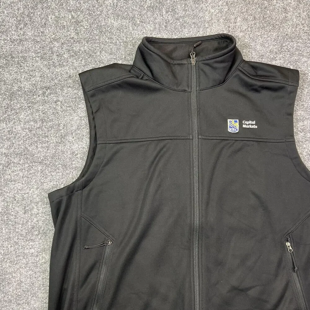 The North Face Vest Mens XL Black Windwall Full Zip RBC Capital Markets